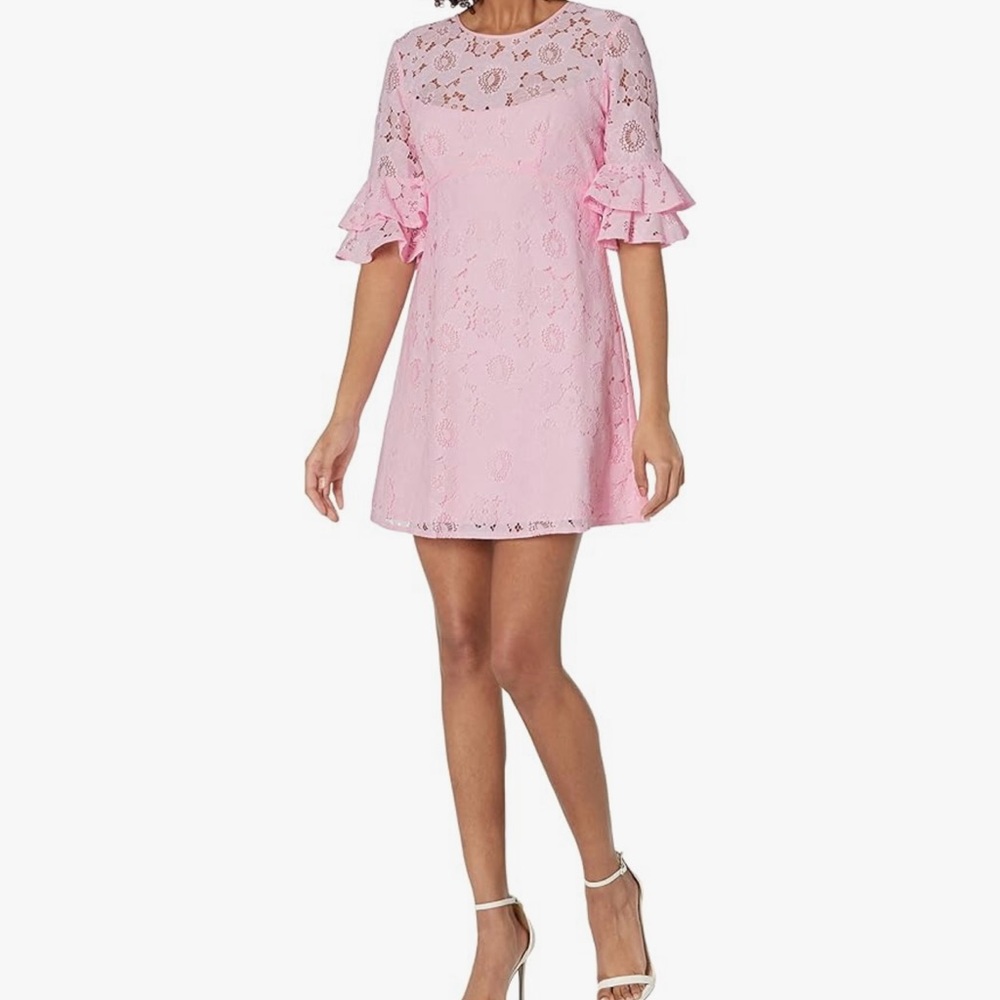 NWT Amanda Uprichard Women's Aveline pink Dress. Size L